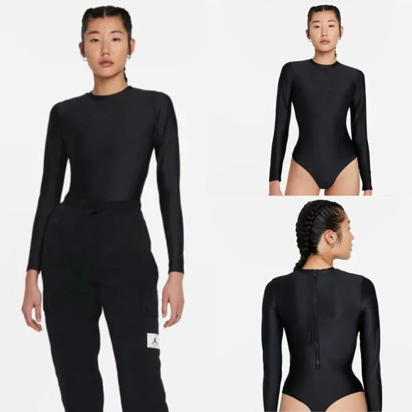 Jordan Essential Woman's Bodysuit Black Size XS - Picture 1 of 6